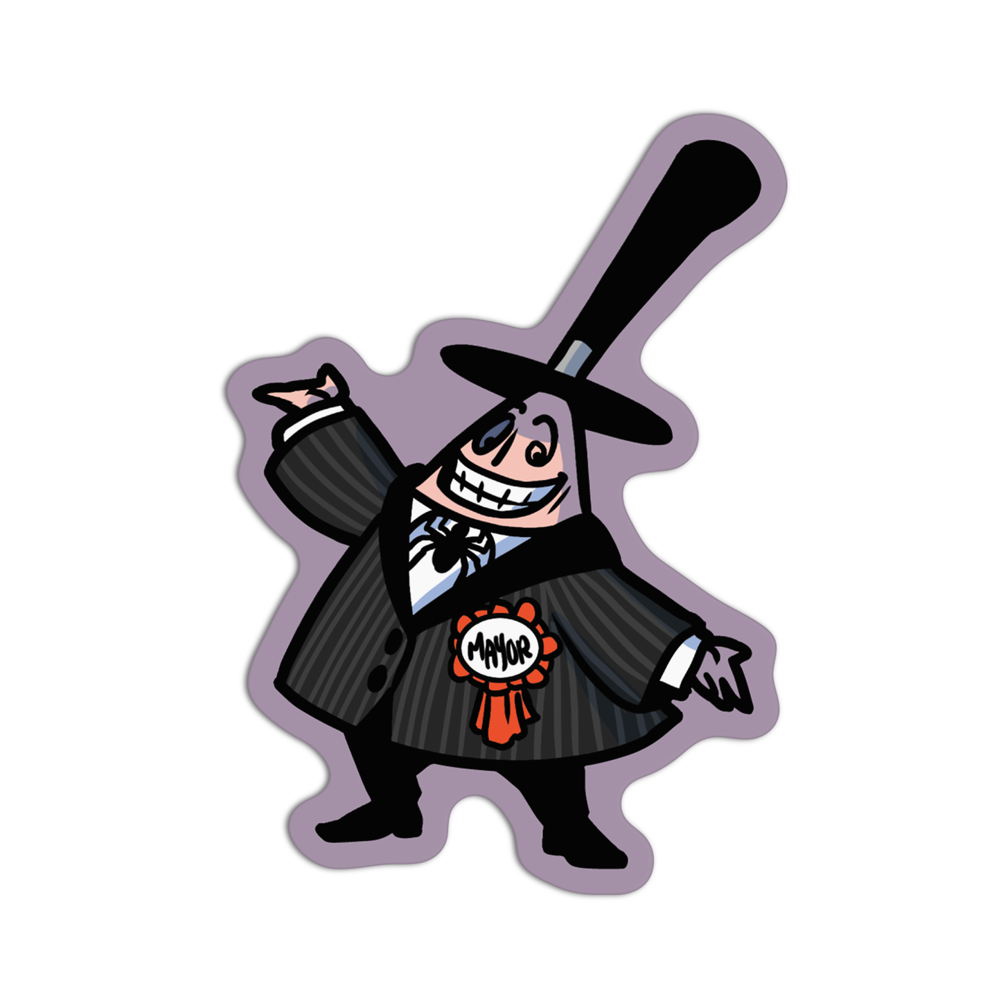 Mayor Nightmare Before Christmas Sticker