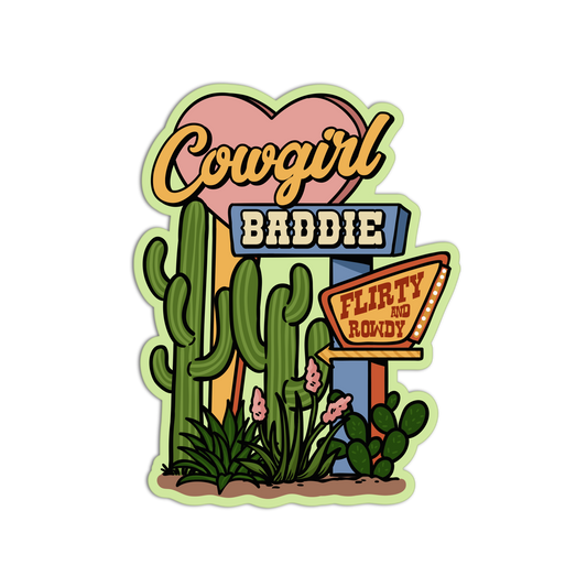 Baddie Coquette Cowgirl Sticker