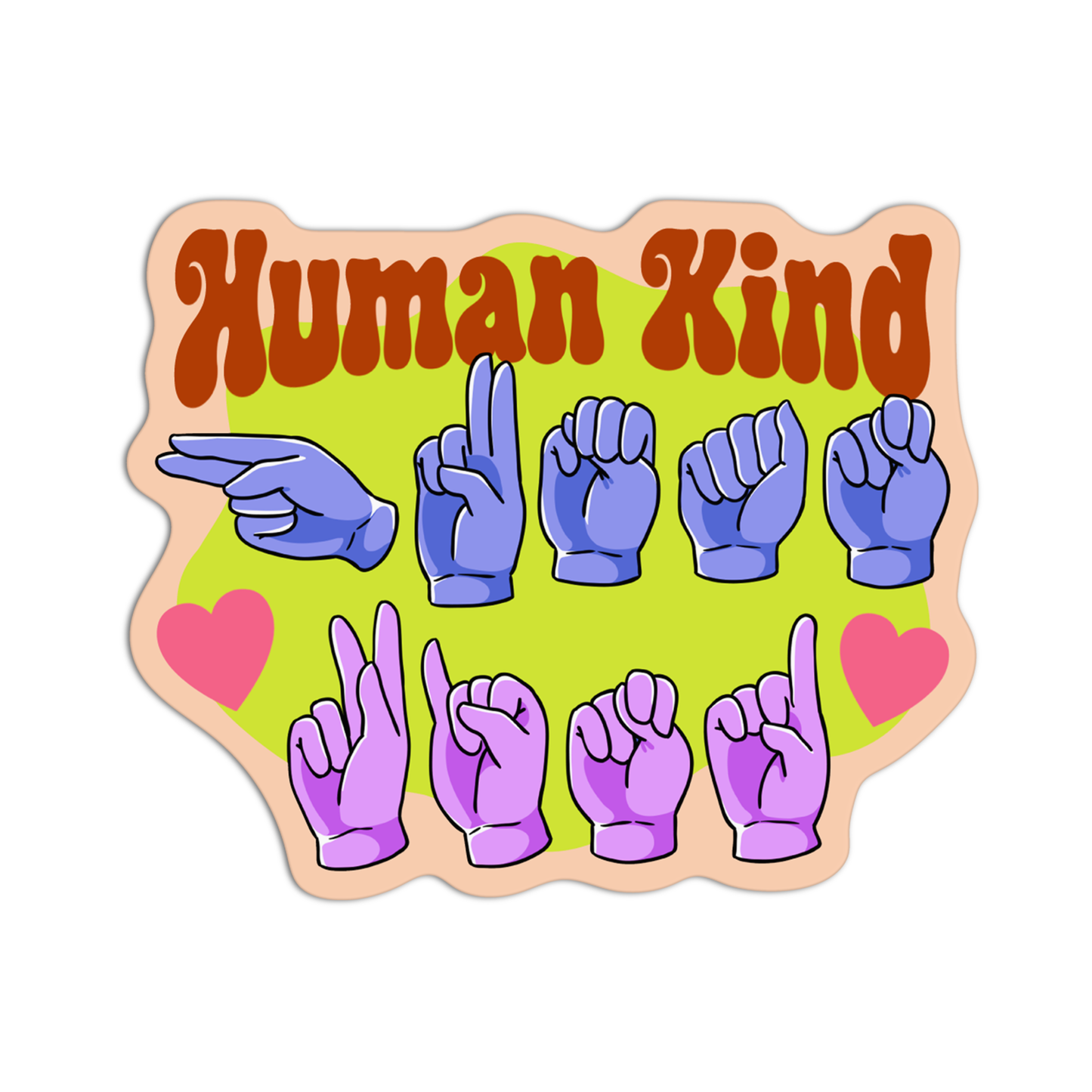 Human Kind ASL Sticker