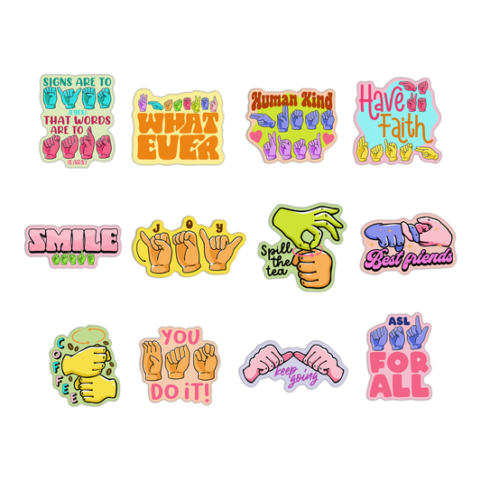 American Sign Language (ASL) Sticker Pack