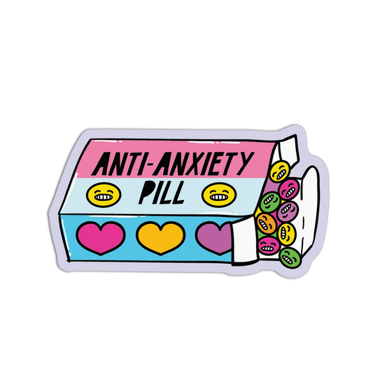 Anti-Anxiety Pill Medication Series Sticker