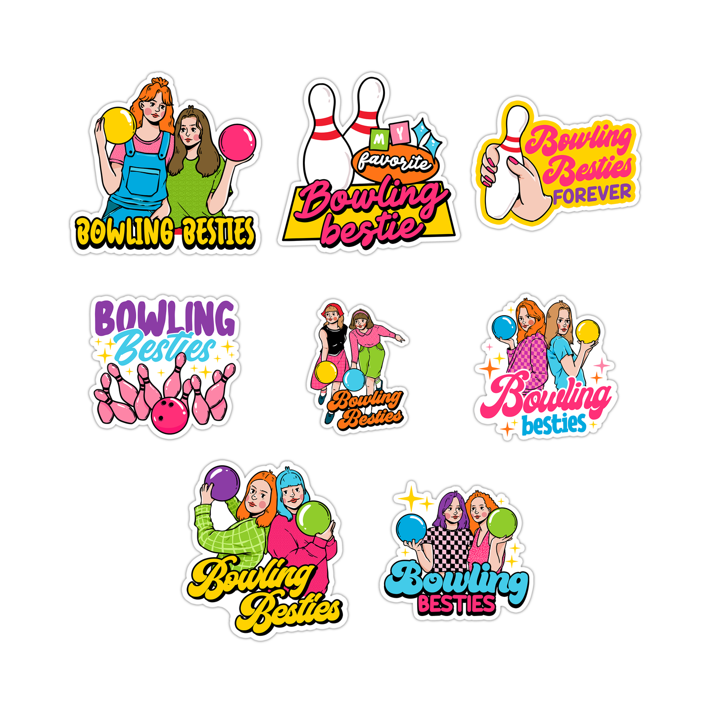 Bowling Besties Collection Sticker Pack