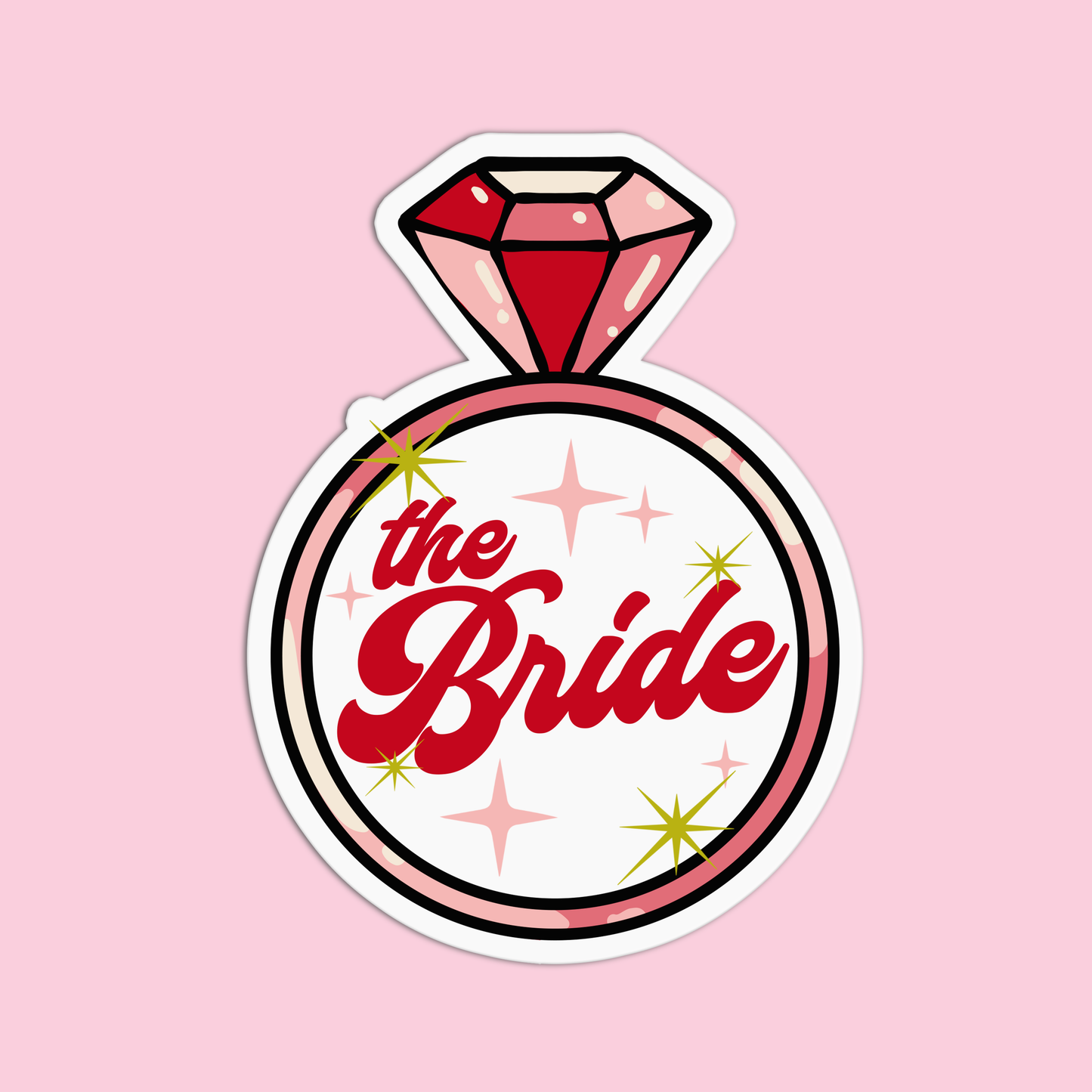 The Bride Bachelorette Sticker