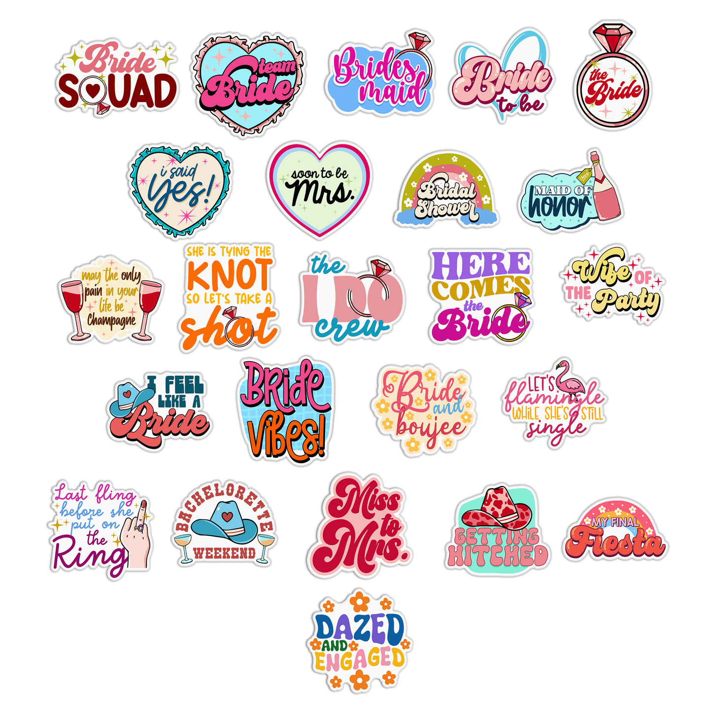 Bachelorette Party Sticker Pack
