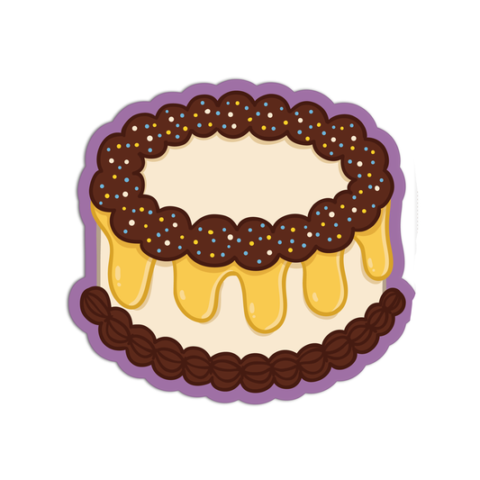 Choco-Drip Delight Cake Stickers