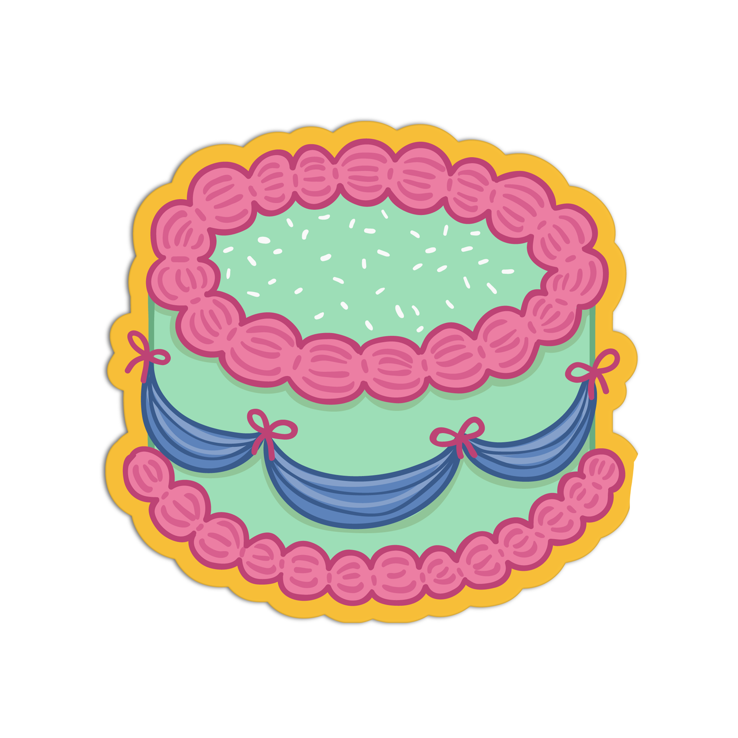 Minty Medley Cake Stickers