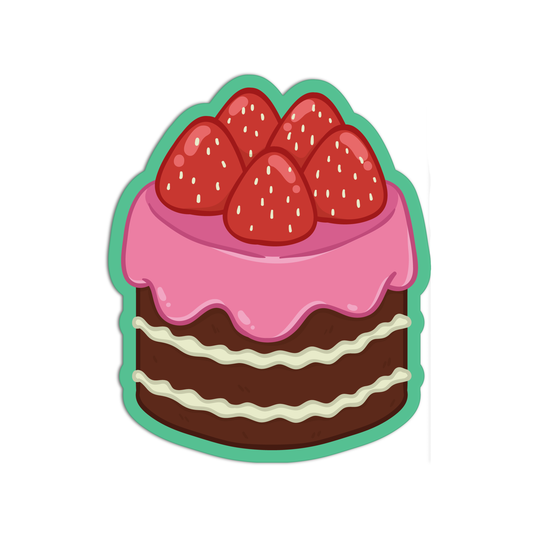 Chocolate Berry Drip Cake Stickers