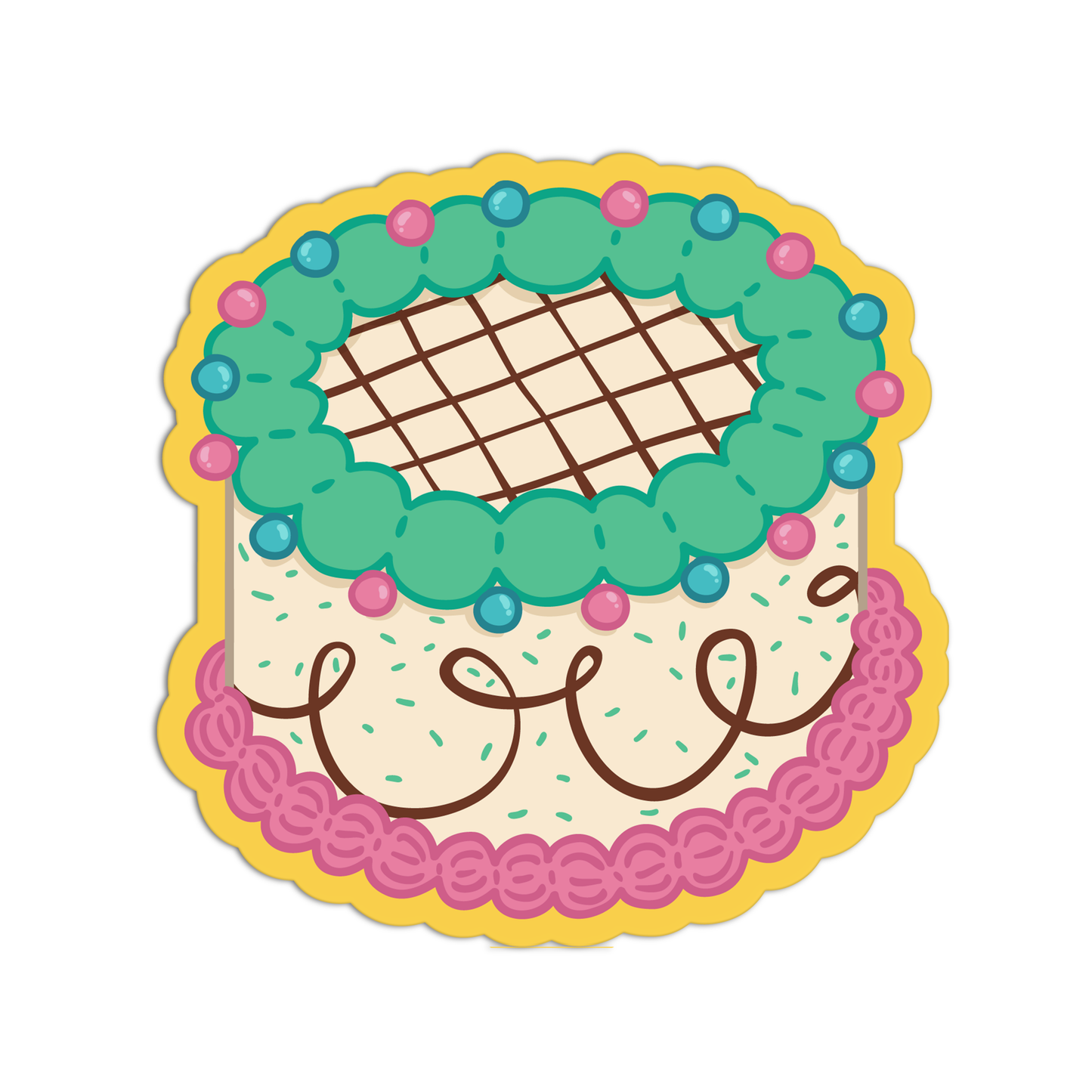 Enchanted Meadow Cake Stickers