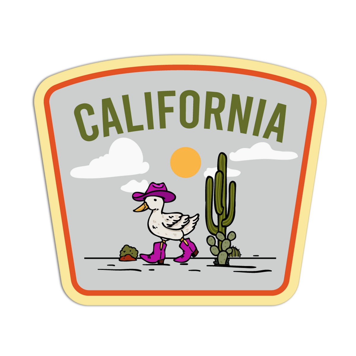 Duck Boots - California Cowboy Vibe Sticker