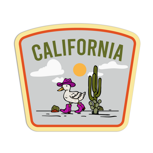 Duck Boots - California Cowboy Vibe Sticker