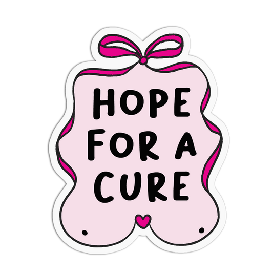 Framed Ribbon Cancer Awareness Sticker