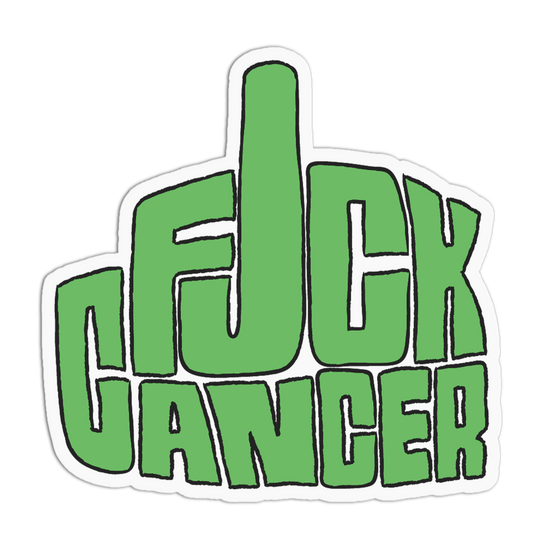 Middle Finger Cancer Awareness Sticker