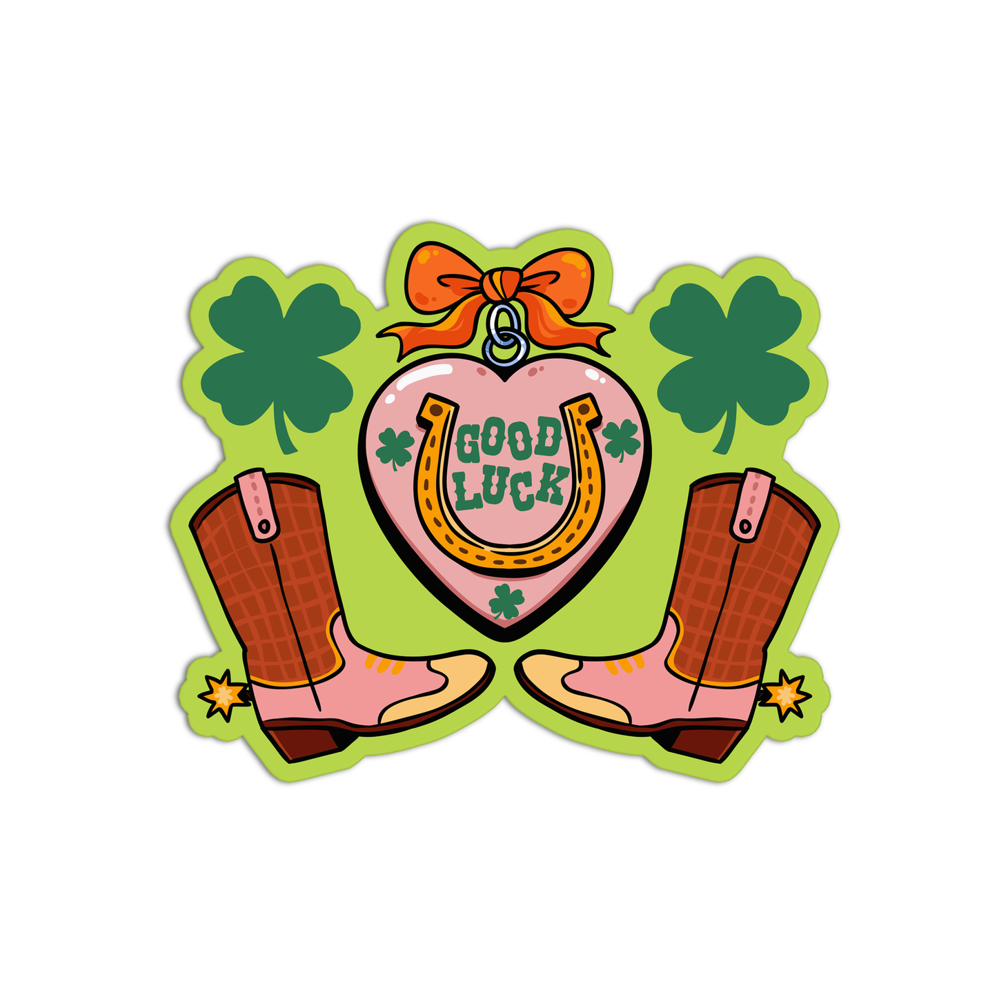 GoodLuck Cowboy Sticker