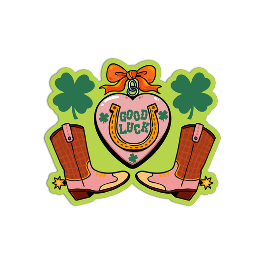 GoodLuck Cowboy Sticker