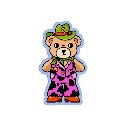 Dog Cowboy Sticker