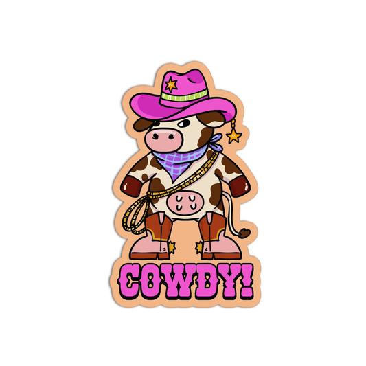 Cowdy Cowboy Sticker
