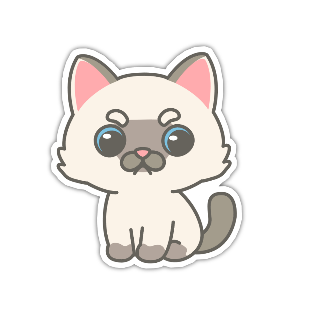 Toasted Marshmallow Cute Cat Stickers
