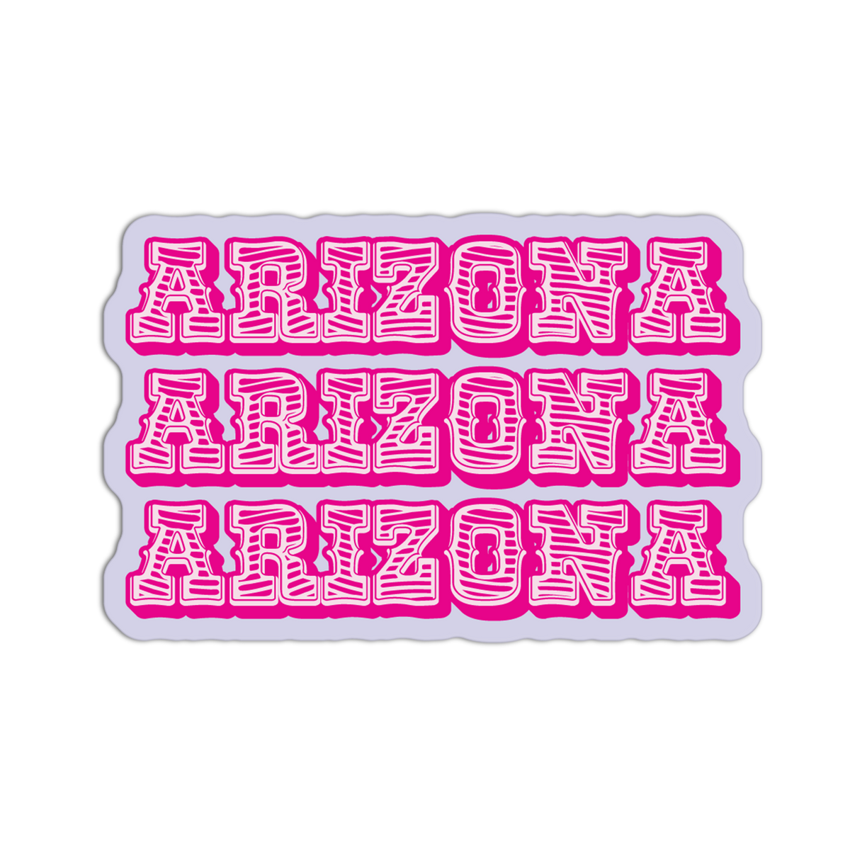 Retro Text - Coquette Arizona Sticker