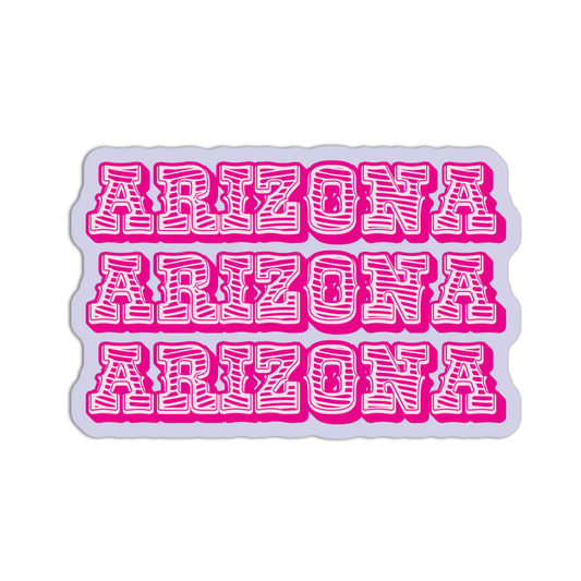 Retro Text - Coquette Arizona Sticker