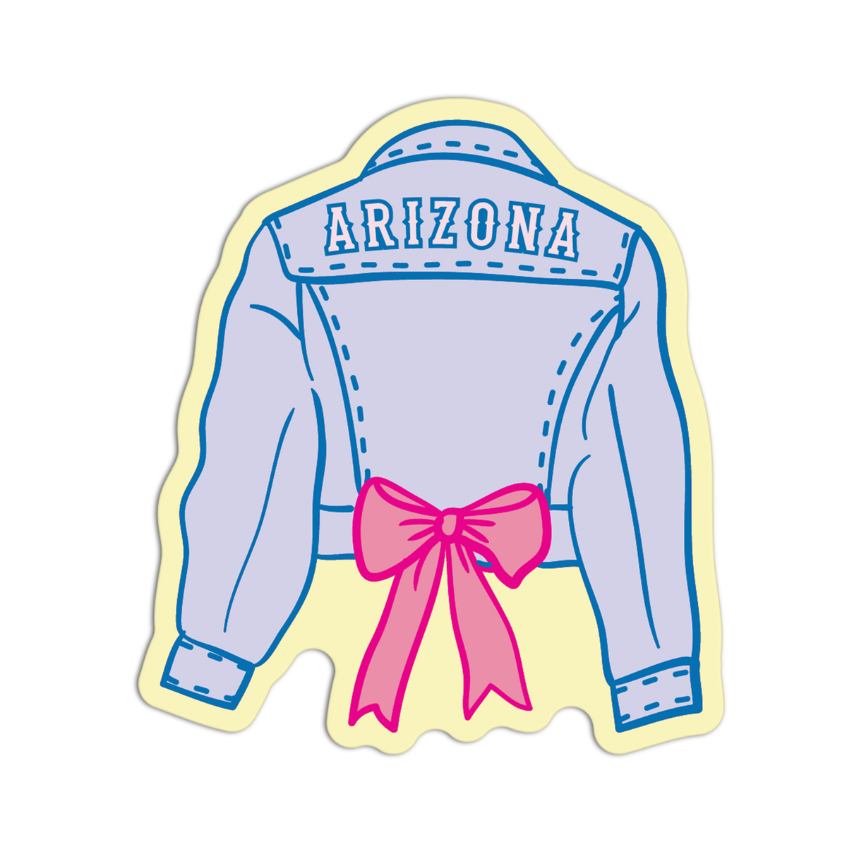 Denim Jacket - Coquette Arizona Sticker
