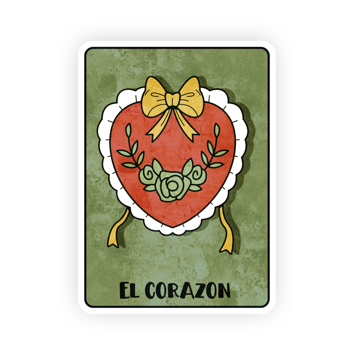 El Corazon - La Loteria Sticker