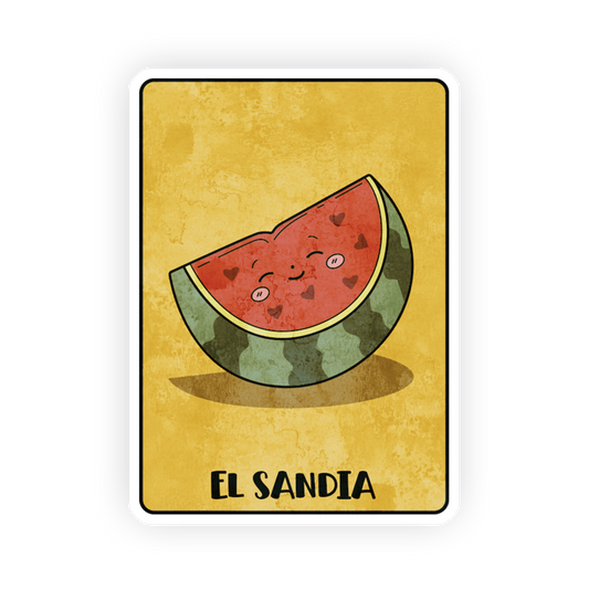 El Sandia - La Loteria Sticker