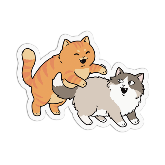 Pouncing Kitty Pals - El Gato Sticker