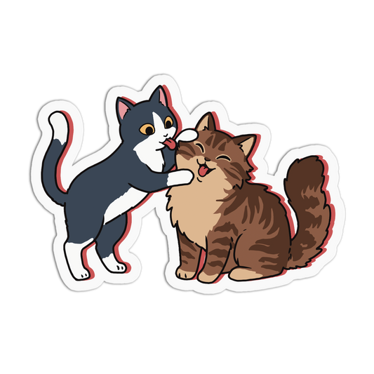 Grooming Best Friends - El Gato Sticker