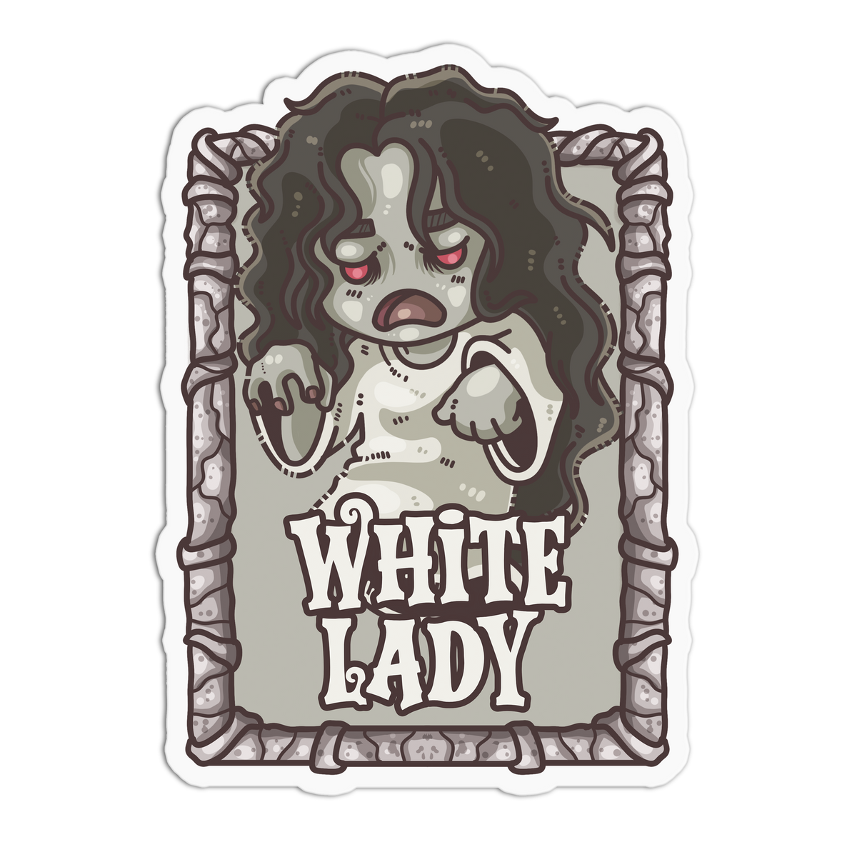 White Lady - Filipino Creatures Sticker