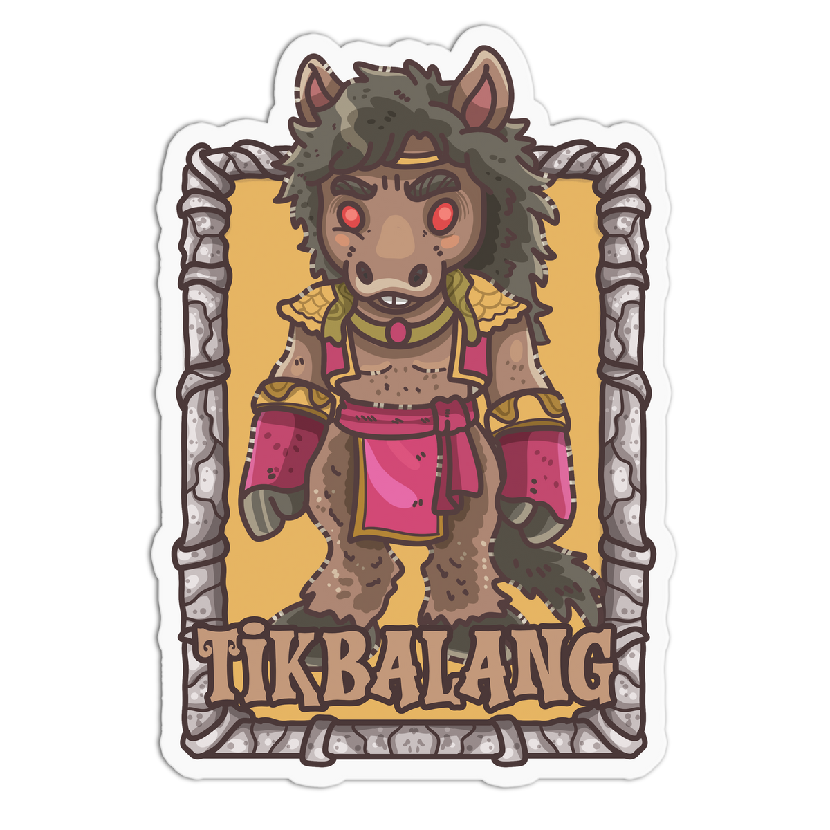Brown Tikbalang - Filipino Creatures Sticker
