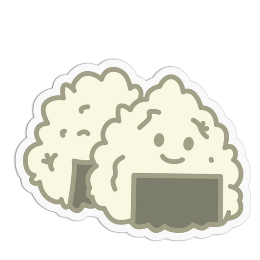 Cute Onigiri Food Friends Sticker