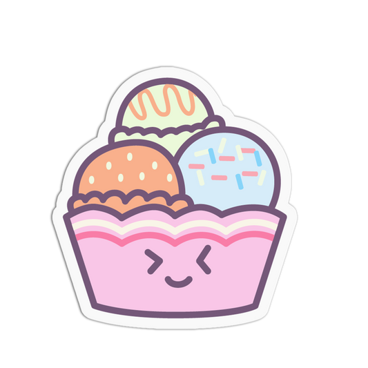 Ice Cream Food Friends Sticker