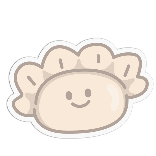 Happy Dumpling Food Friends Sticker