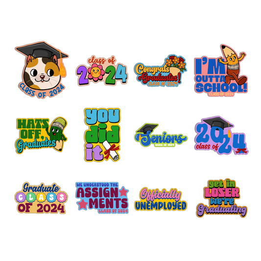 Graduation 2024 Graduates Sticker Pack