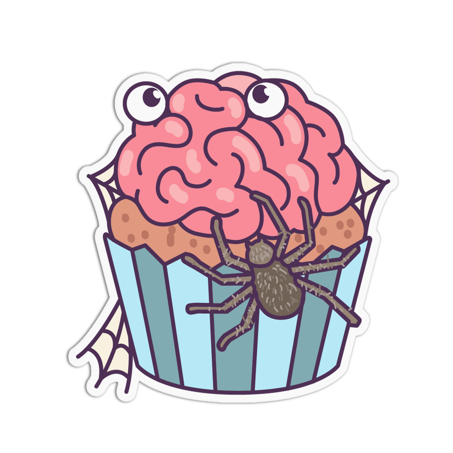 Brain Cupcake Halloween Special Sticker