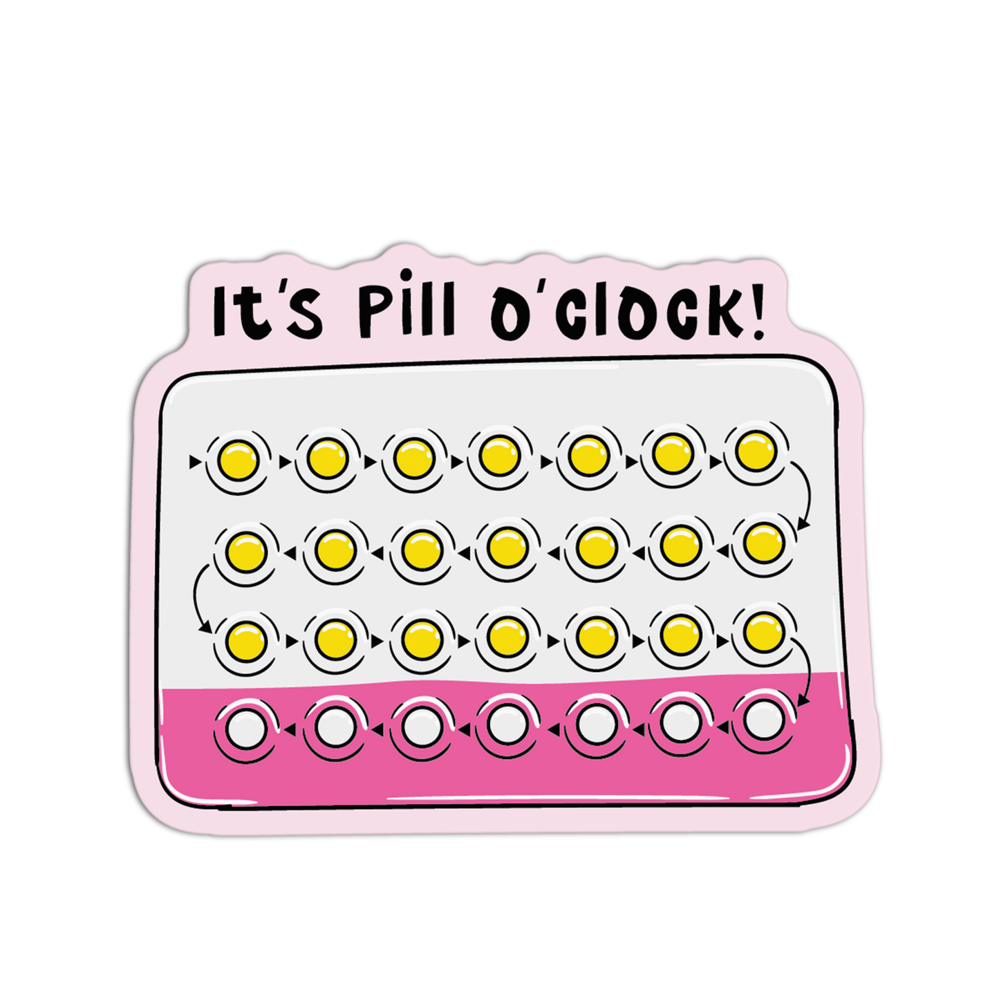 It’s Pill O’Clock! Medication Series Sticker
