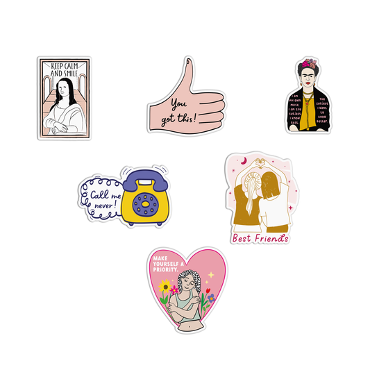 Line Art Sticker Pack