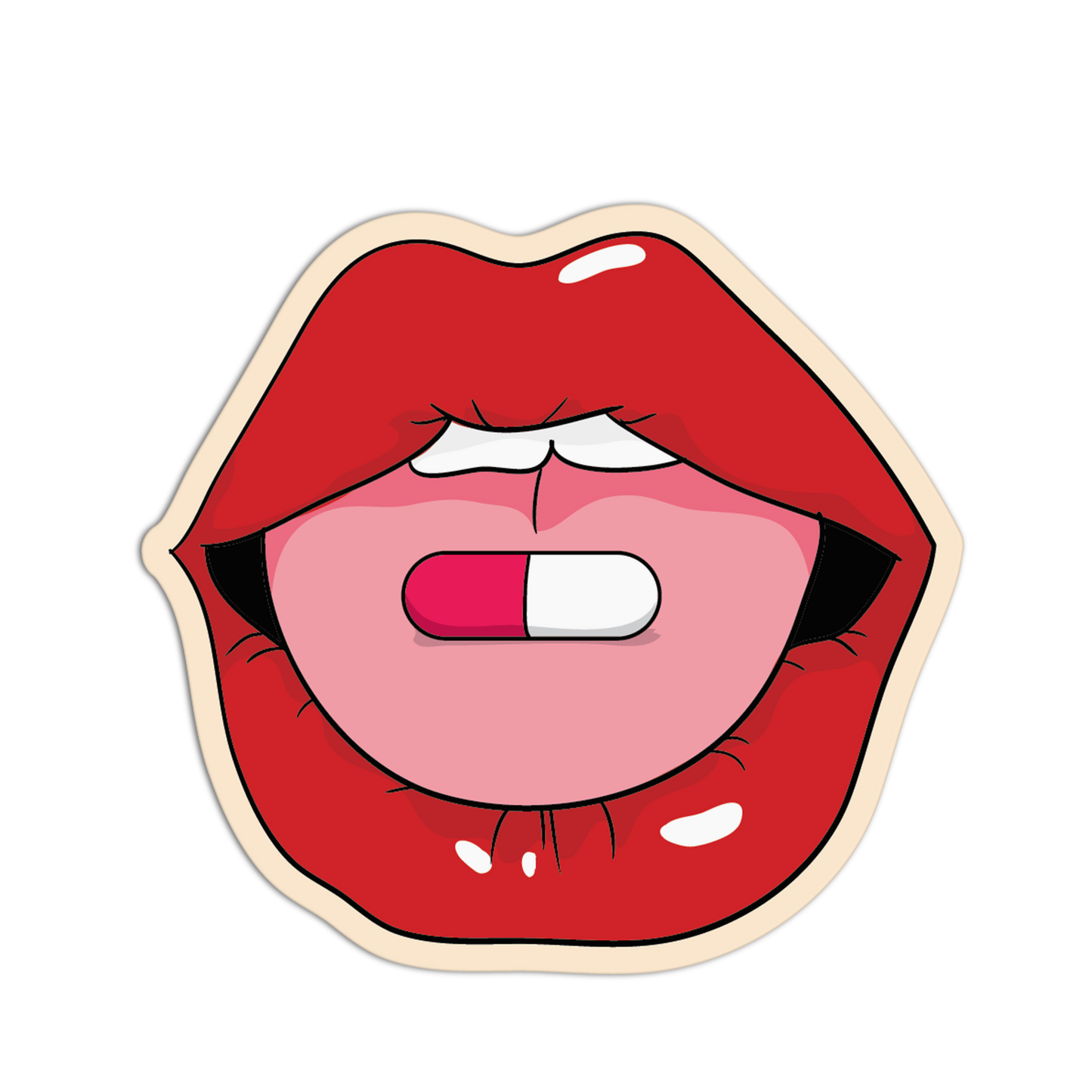 Lips Medication Series Sticker