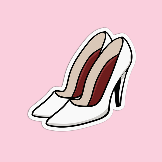 White Stilettos Marilyn Monroe Sticker