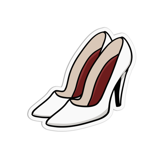 White Stilettos Marilyn Monroe Sticker
