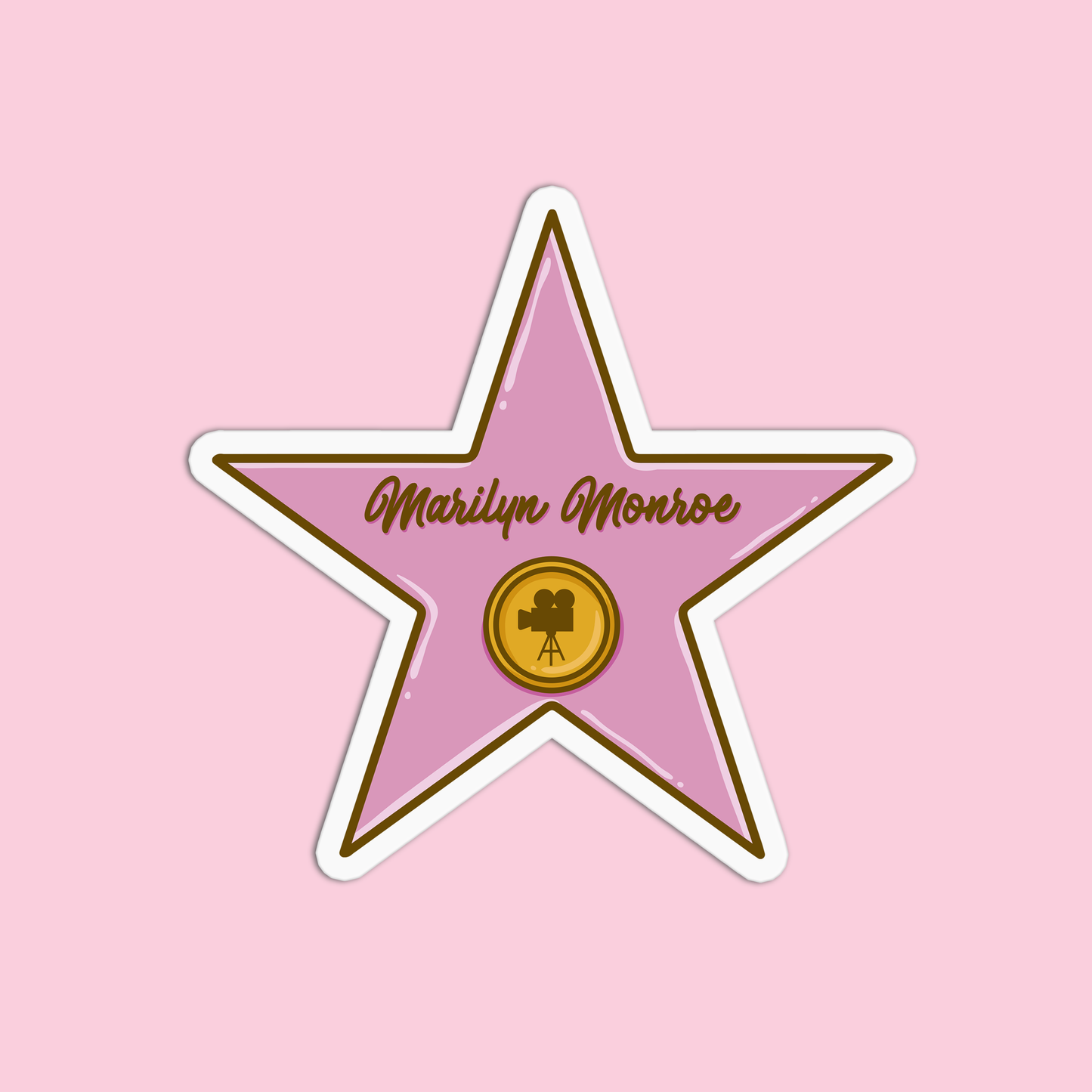 Hollywood Walk of Fame Marilyn Monroe Sticker