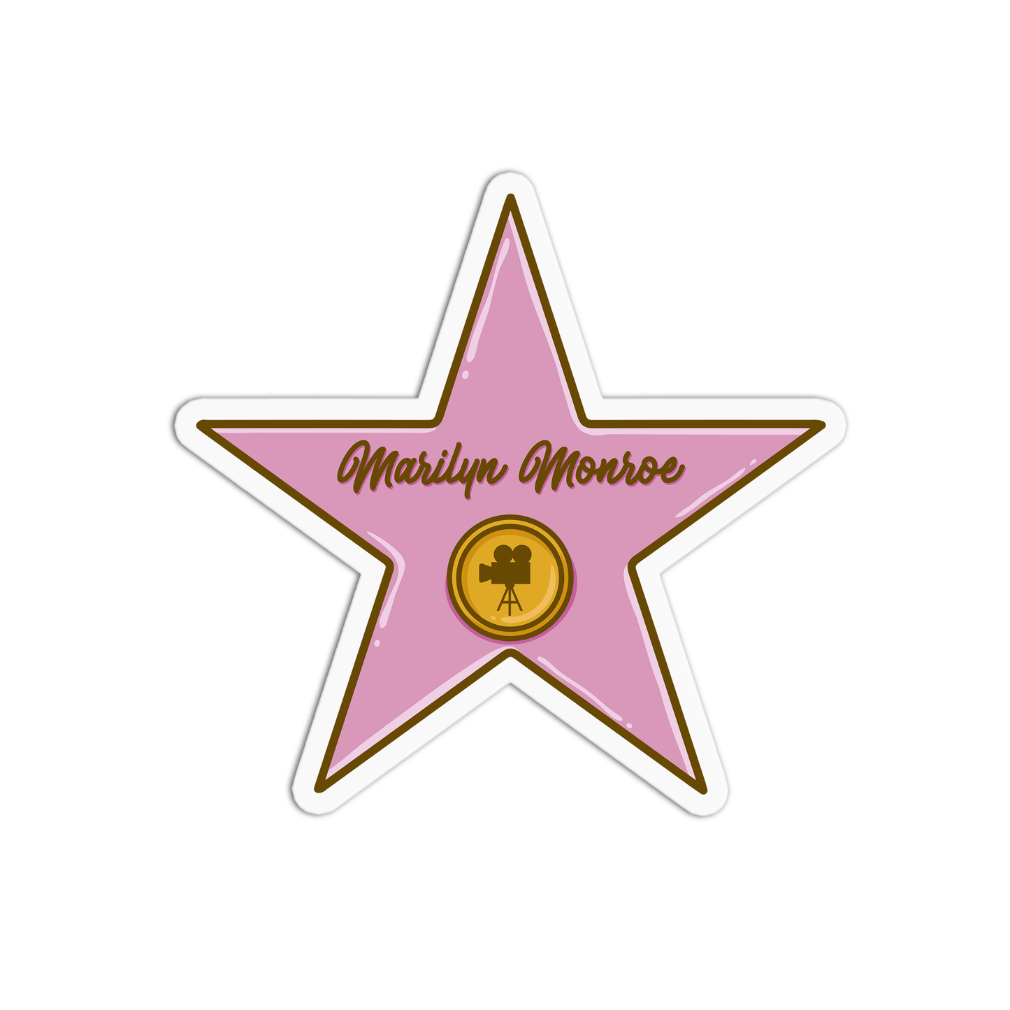 Hollywood Walk of Fame Marilyn Monroe Sticker