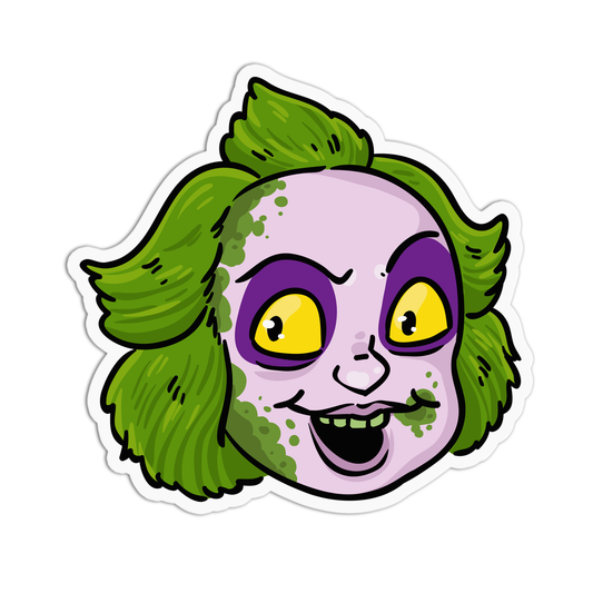 Beetle Juice Halloween Sticker