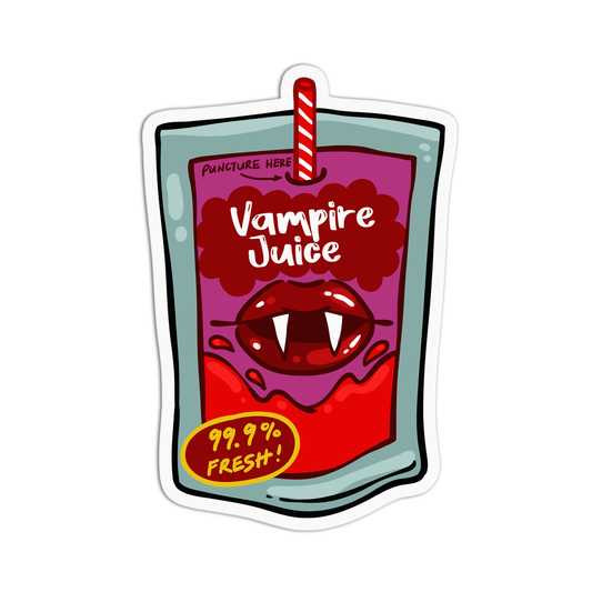 Vampire Juice Halloween Sticker