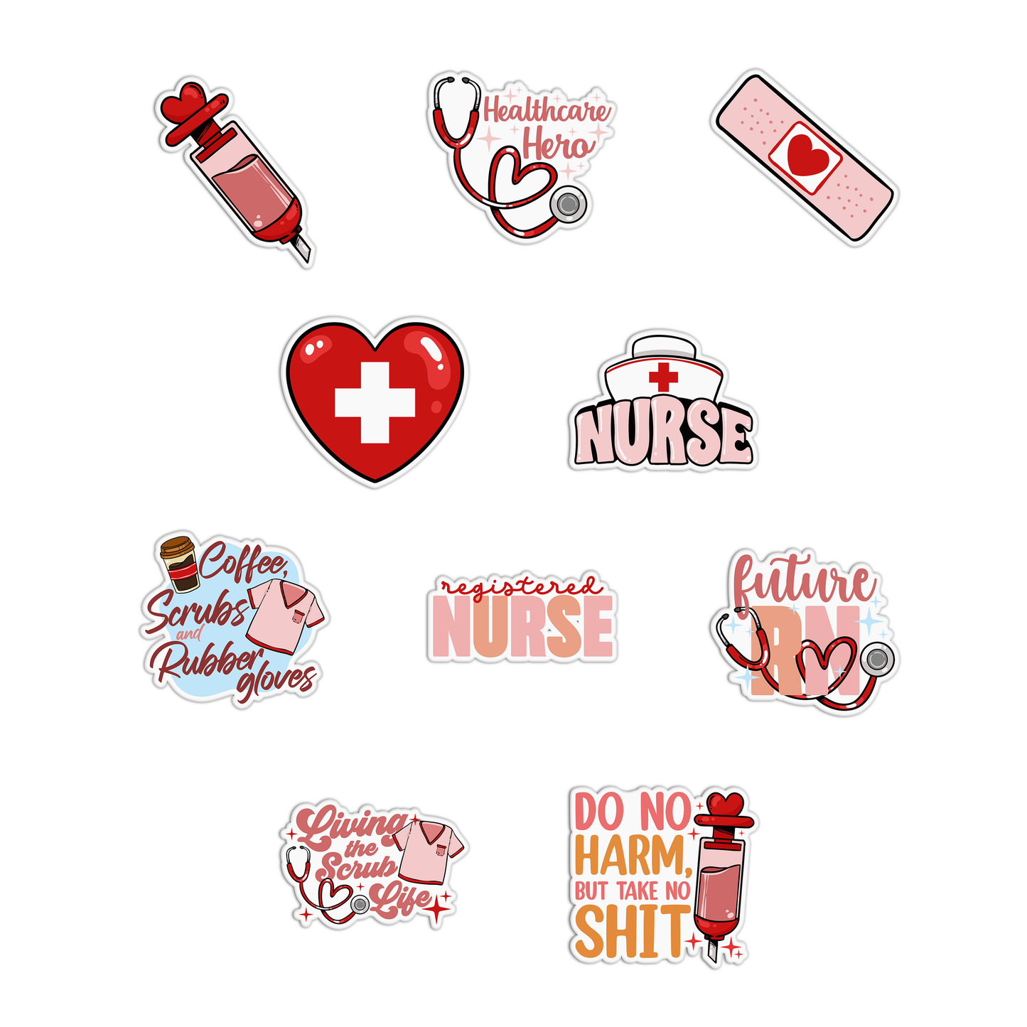 Nurse Sticker Pack