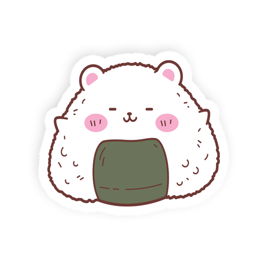 Single Riceball - Onigiri Bear Sticker