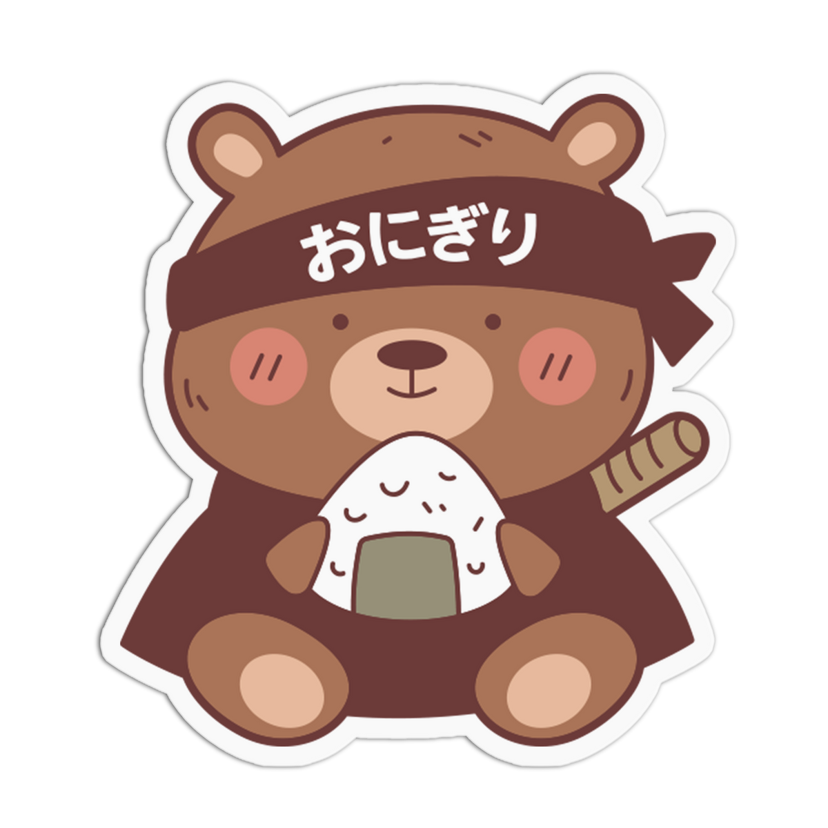 Ninja Snack - Onigiri Bear Sticker