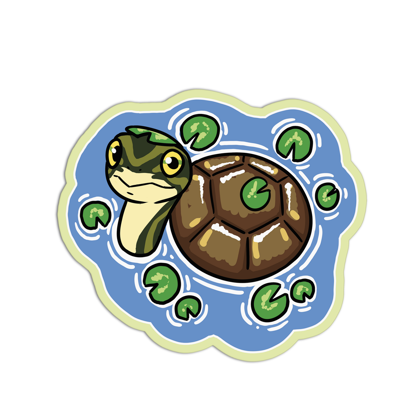 Shell-don Turtle Pets Sticker