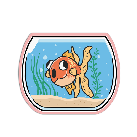 Fin-ley Goldfish Pets Sticker