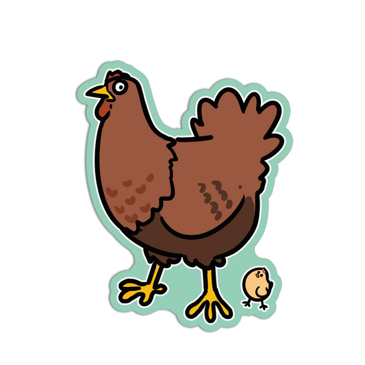 Hen & Chick Pets Sticker